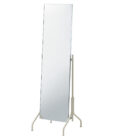 Kyasha : Rack B stand mirror zinc plated and ivory