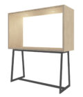 FROM FORM : BOX TABLE ハイチェア片面 W1800