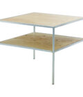 Kasha Table : 2-tier table, zinc plated